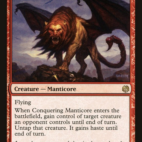 Conquering Manticore - Duel Decks: Heroes vs. Monsters Excellent Magic MTG