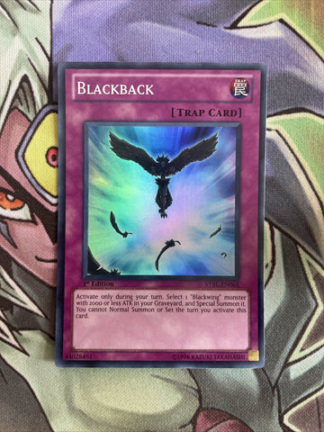 STBL-EN065 Blackback Super Rare 1st Edition NM Yugioh Card