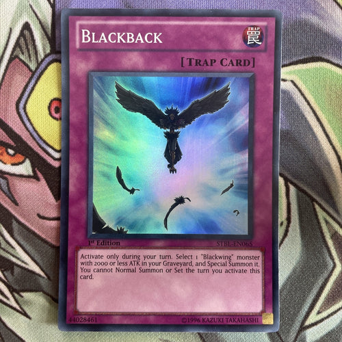 STBL-EN065 Blackback Super Rare 1st Edition NM Yugioh Card