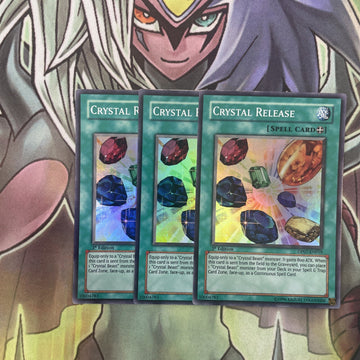 DP07-EN019 x3 Crystal Release Super Rare Excellent Condition Yugioh