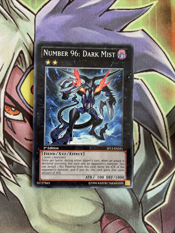 SP13-EN031 Number 96: Dark Mist Starfoil Rare 1st Edition NM Yugioh Card