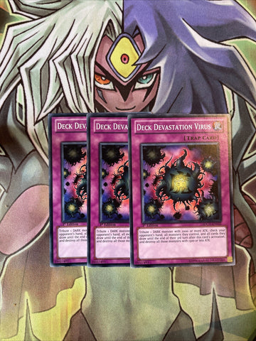 SDGU-EN033 x3 Deck Devastation Virus Common Excellent Condition Yugioh