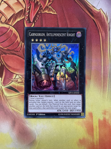 MP15-EN030 Yugioh Card: Cairgorgon, Antiluminescent Knight 1st Edition