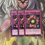 GLD4-EN049 x3 Deck Devastation Virus Common Excellent Condition Yugioh
