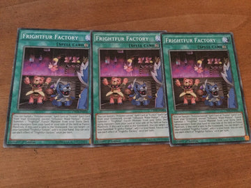 CROS-EN054 3x Frightfur Factory 1st Edition YuGiOh PLAYSET