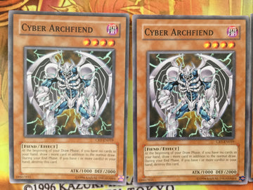 CRV-EN019 3x Cyber Archfiend - Common Yugioh (back)