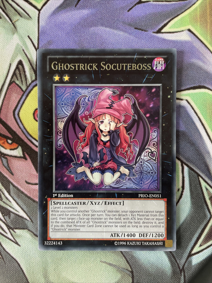 PRIO-EN051 Ghostrick Socuteboss Rare 1st Edition Near Mint YuGiOh Card
