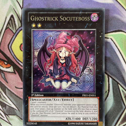PRIO-EN051 Ghostrick Socuteboss Rare 1st Edition Near Mint YuGiOh Card