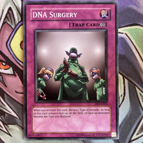 PSV-E026 DNA Surgery Common UNL Edition NM Yugioh Card