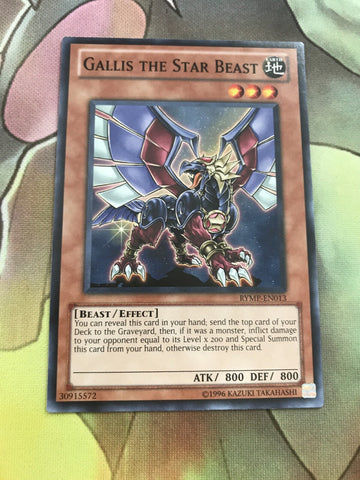 GYMP-EN013 Gallis The Star Beast  Common Near Mint Condition 1st Edition Yugioh