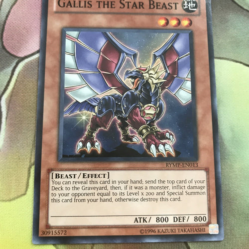GYMP-EN013 Gallis The Star Beast  Common Near Mint Condition 1st Edition Yugioh