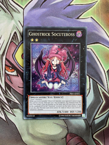 PRIO-EN051 Ghostrick Socuteboss Rare UNL Edition NM Yugioh Card