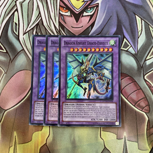 DP10-EN016 x3 Dragon Knight Draco-Equiste Super Rare Excellent Condition Yugioh