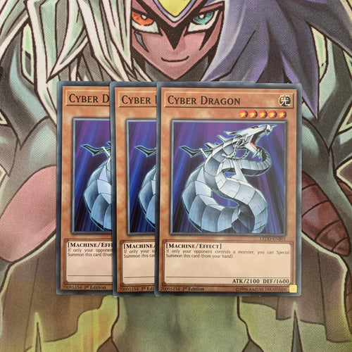 LEDD-ENB01 x3 Cyber Dragon Common Excellent Condition Yugioh
