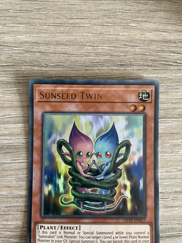 GFTP-EN017 Sunseed Twin Ultra Rare 1st Edition NM Condition Yugioh (back)