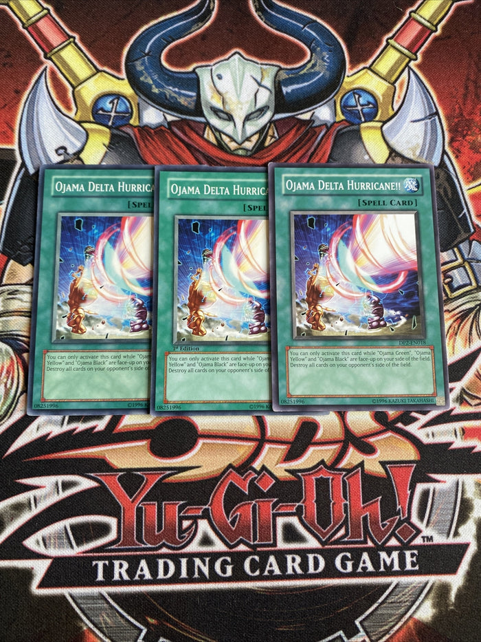 DP2-EN018 x3 Ojama Delta Hurricane!! Yugioh Playset