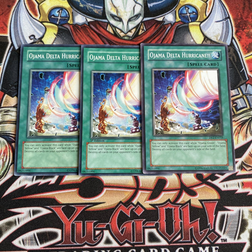 DP2-EN018 x3 Ojama Delta Hurricane!! Yugioh Playset