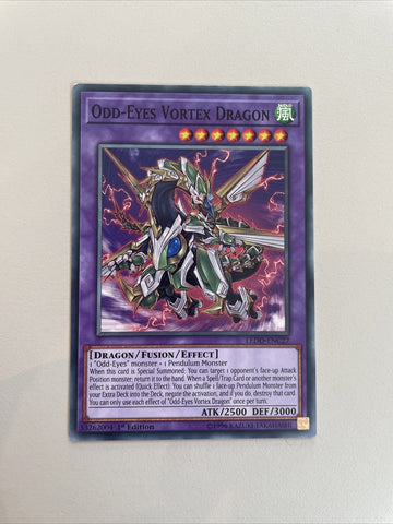 LEDD-ENC27 YuGiOh! Odd-Eyes Vortex Dragon - Common 1st Edition Near Mint Card!