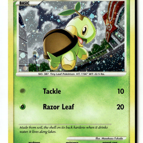 Pokemon Card Turtwig Holo LP POP Series 6 017/017