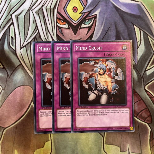SDGU-EN035 x3 Mind Crush Common Excellent Condition Yugioh