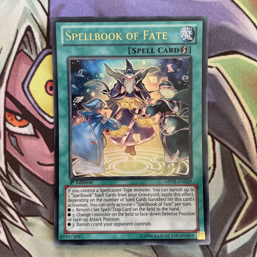 ABYR-EN059 Spellbook Of Fate Ultra Rare 1st Edition NM Yugioh Card