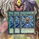 SDK-E033 x3 Monster Reborn Common Excellent Condition Yugioh