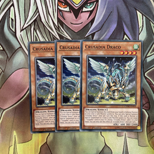 CYHO-EN009 x3 Crusadia Draco Common Excellent Condition Yugioh