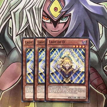 GAOV-EN036 x3 Lady of D. Common Excellent Condition Yugioh