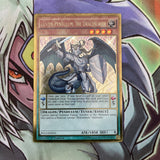 PGL3-EN055 Luster Pendulum, The Dracoslayer Gold Rare 1st Edition NM Yugioh Card