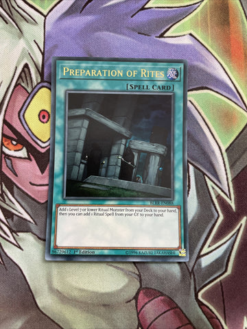 BLRR-EN088 Preparation Of Rites Ultra Rare 1st Edition NM Yugioh Card