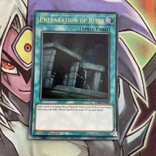 BLRR-EN088 Preparation Of Rites Ultra Rare 1st Edition NM Yugioh Card