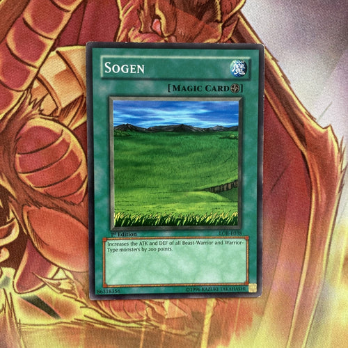 LOB-E038 Yugioh! Sogen 1st Edition Card Excellent