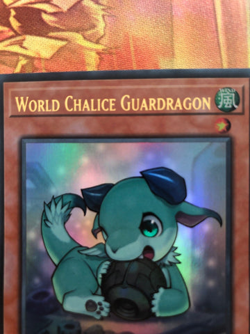COTD-EN021 / MP18-EN047 World Chalice Guardragon - Ultra Rare -1st - M/NM Yugioh (back)