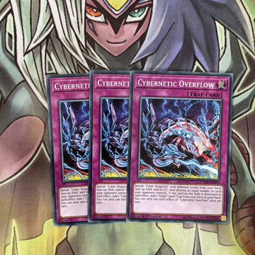 CYHO-EN073 x3 Cybernetic Overflow Common Excellent Condition Yugioh