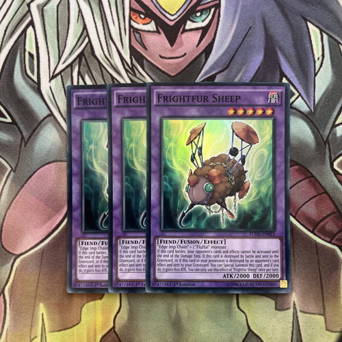 FUEN-EN023 x3 Frightfur Sheep Super Rare Excellent Condition Yugioh