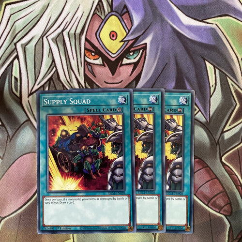 EGS1-EN028 x3 Supply Squad Common Excellent Condition Yugioh
