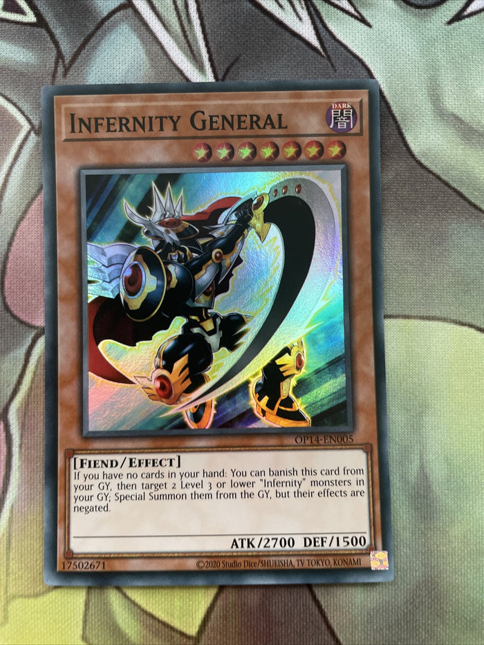 OP14-EN005 - Infernity General - Super Rare NM/M - Limited Edition - YuGiOh!