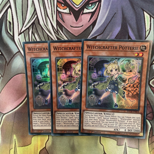 INCH-EN014 x3 Witchcrafter Potterie Super Rare Excellent Condition Yugioh
