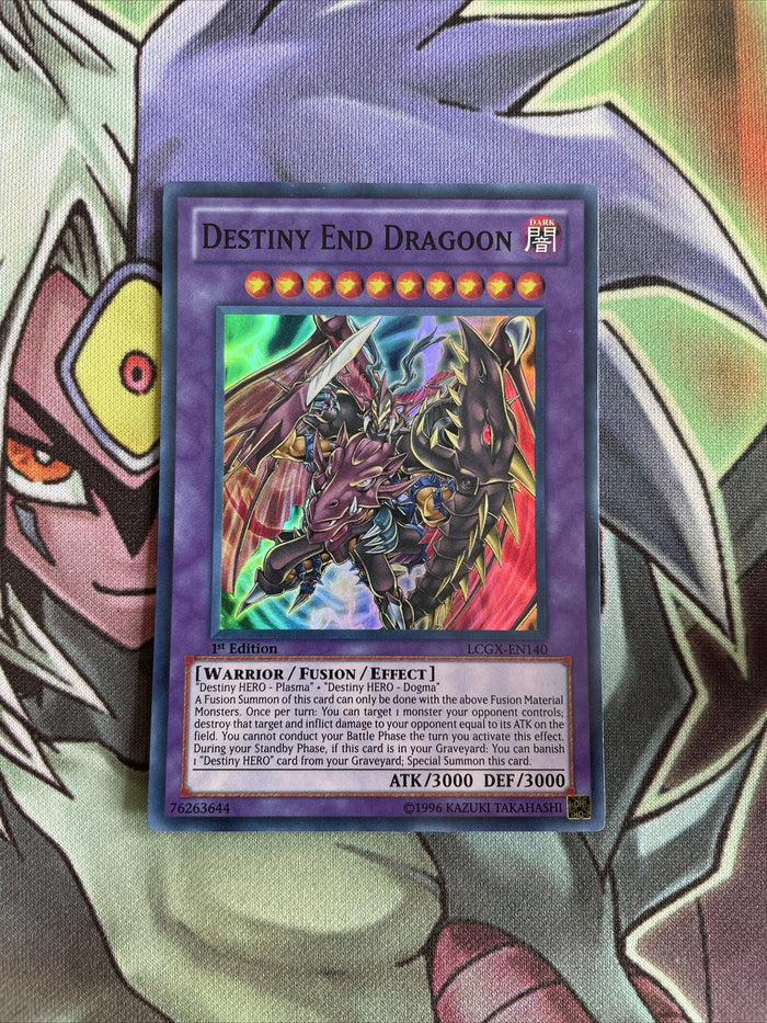LCGX-EN140 Destiny End Dragoon Super Rare 1st Edition Near Mint Yugioh Card