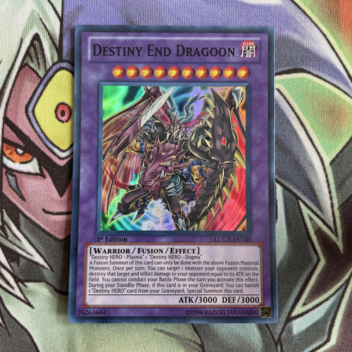 LCGX-EN140 Destiny End Dragoon Super Rare 1st Edition Near Mint Yugioh Card