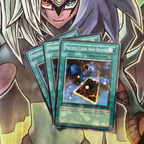 DCR-038 x3 Precious Cards from Beyond Common Excellent Condition Yugioh