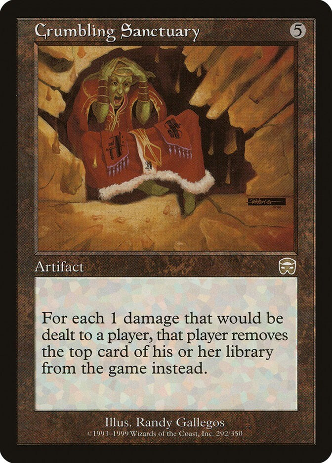 Crumbling Sanctuary - Mercadian Masques Excellent Magic MTG