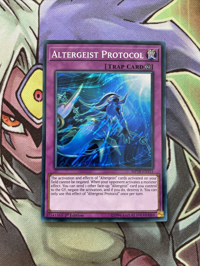 MP18-EN151 Altergeist Protocol Super Rare 1st Edition NM Yugioh
