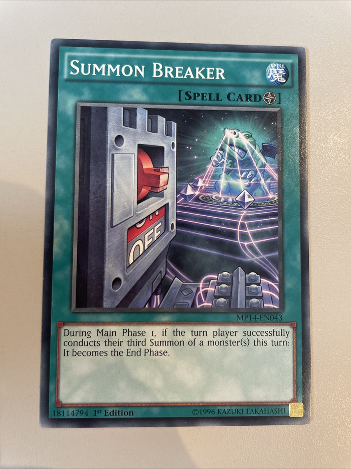 YuGiOh! Summon Breaker - 1st Edition - MP14 - Mint Card!
