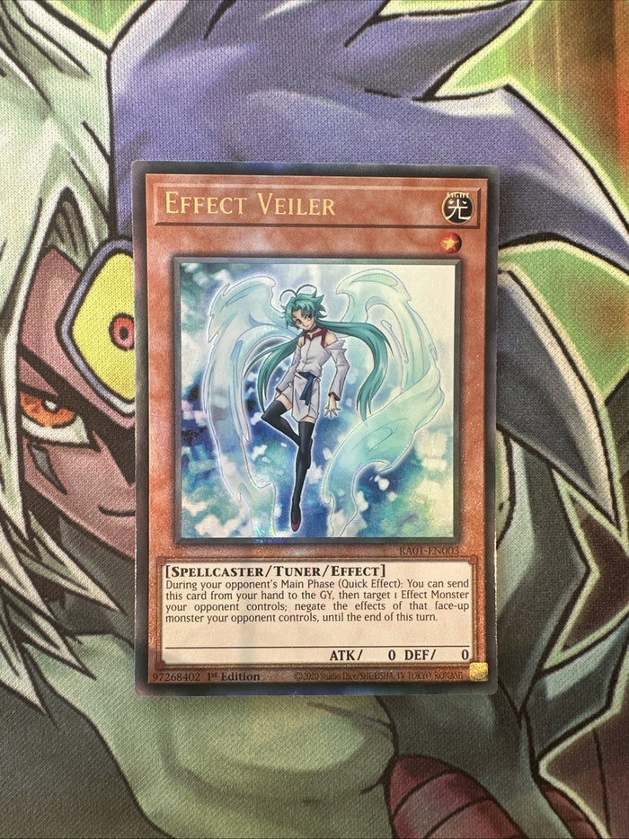 RA01-EN003 Effect Veiler New Ultimate Rare 1st Edition NM Yugioh Card