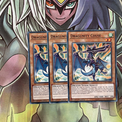 CYHO-EN017 x3 Dragunity Couse Common Excellent Condition Yugioh