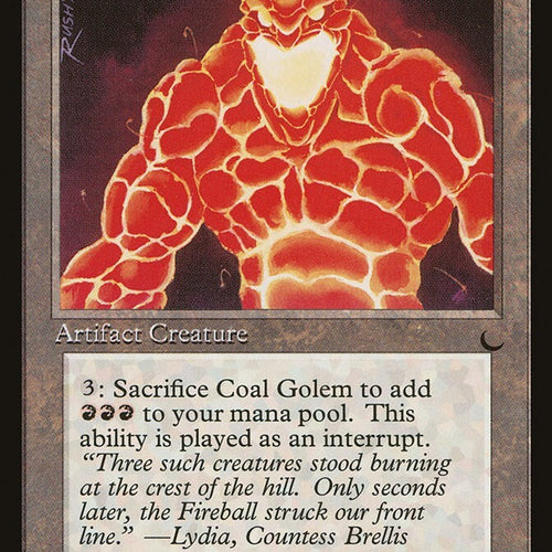 Coal Golem - The Dark Excellent Magic MTG