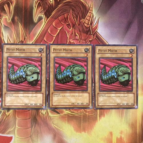 MRD-E023 x3 Petit Moth Common Yugioh!