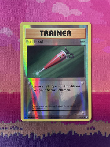 Pokemon Card Full Heal Evolutions Reverse Holo 78/108 Near Mint