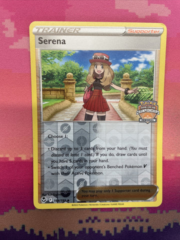 Pokemon Card Serena 165/195 Regional Championships Reverse Near Mint